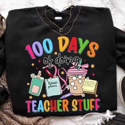 100 Days of School Shirt, 100 Days of School Teacher Shirt, 100th Day of School Shirt, Teacher Shirt, Teacher 100 Days Shirt, Coffee Teacher Shirt